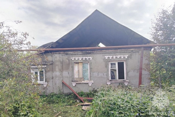 В Фурманове сгорел нежилой дом